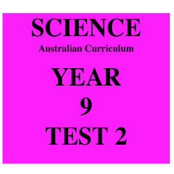 Australian Curriculum Science Year 9 Test 2